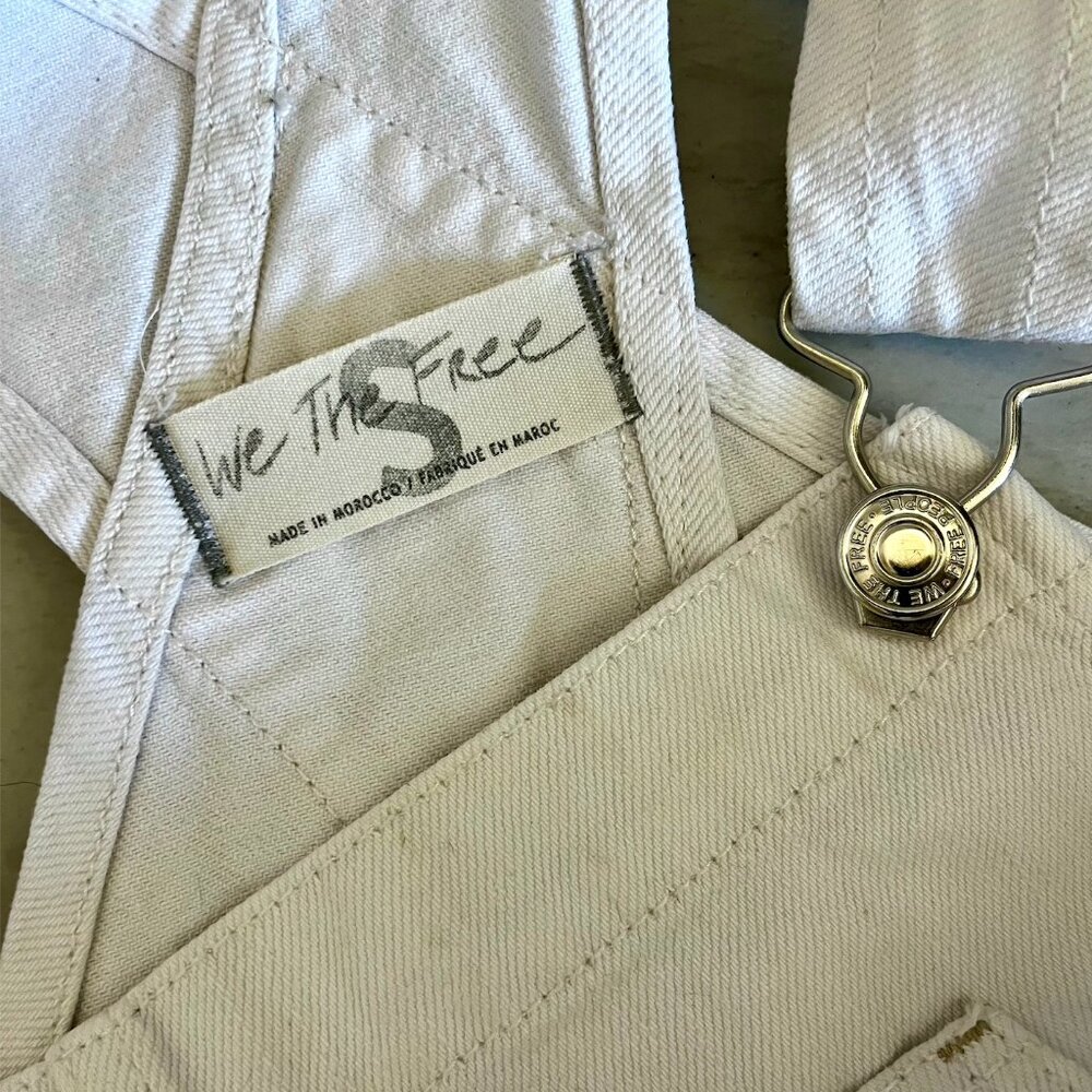 Ziggy Overalls Free People Size S White - Picture 7 of 7